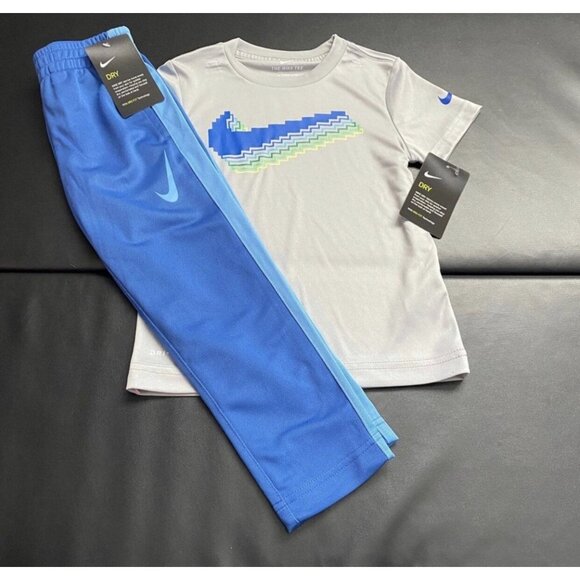 NWT Nike Track Pants & Tee Set Boys Size 4T - Picture 1 of 3